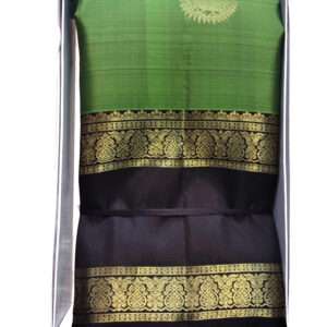 ILKAL SAREE - GREEN COLOUR - SILK MIX