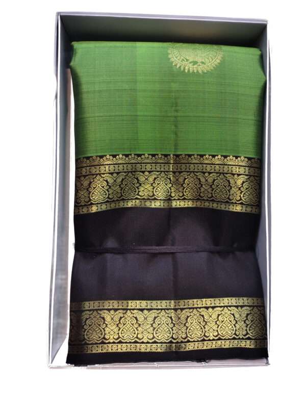 ILKAL SAREE - GREEN COLOUR - SILK MIX
