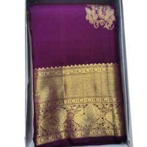 ILKAL SAREES - MAROON SILK SAREE