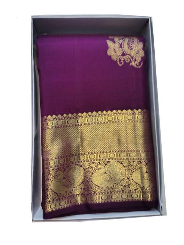 ILKAL SAREES - MAROON SILK SAREE